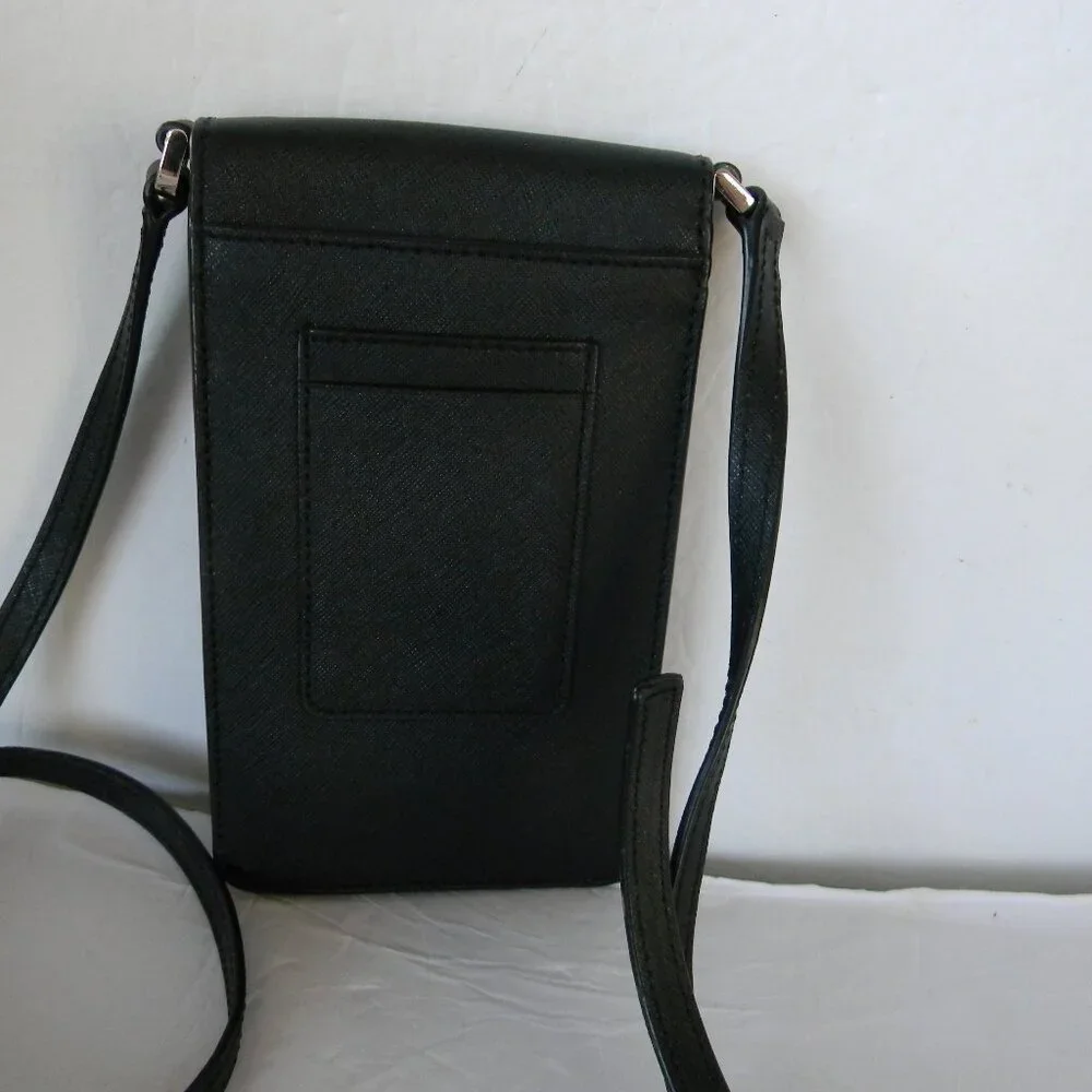 Kate Spade Cameron North South BLACK SAFFIANO LEATHER Phone Crossbody Bag - Picture 6 of 8